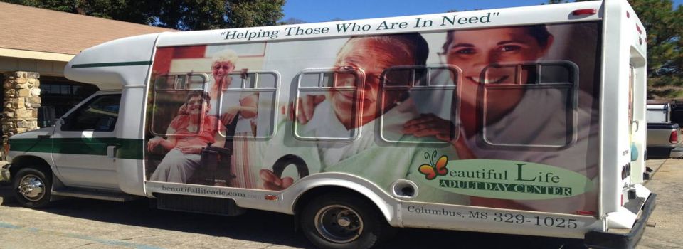 Beautiful Life Adult Day Center bus